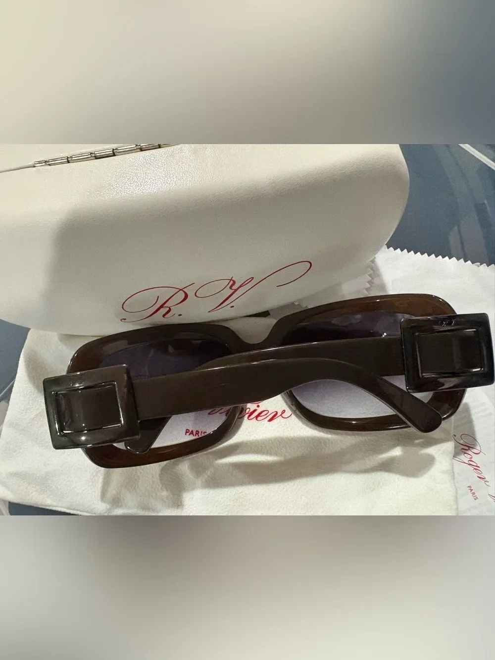 Roger Vivier Women's Brown Sunglasses